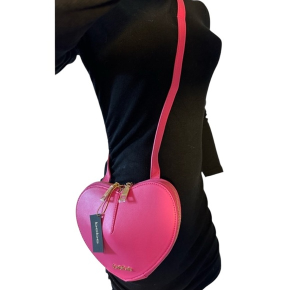 Bebe Malou Heart-Shaped Crossbody Bag